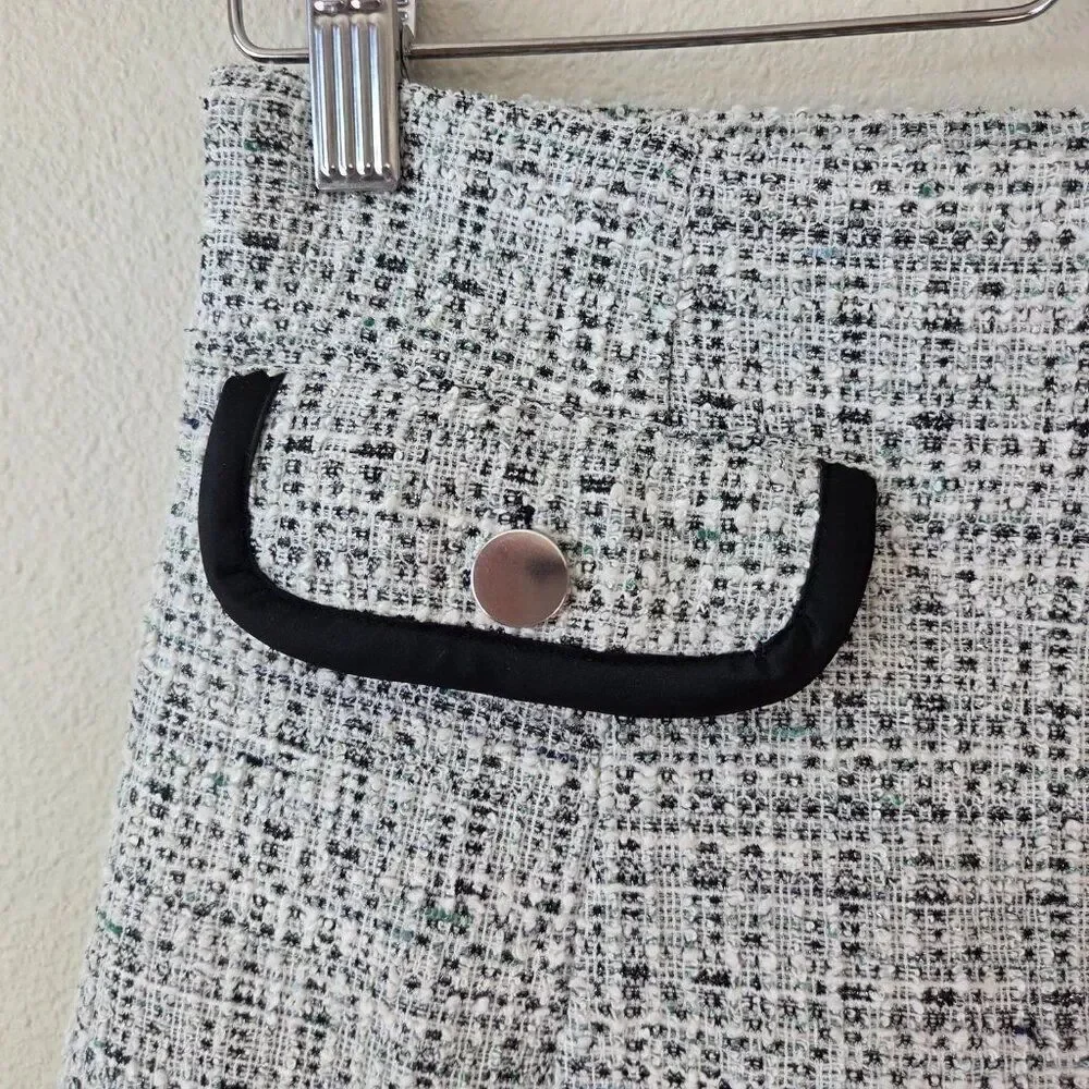 Isaac Mizrahi New York Designer Mini Skirt Skort Size S Tweed Pleated Nordstrom